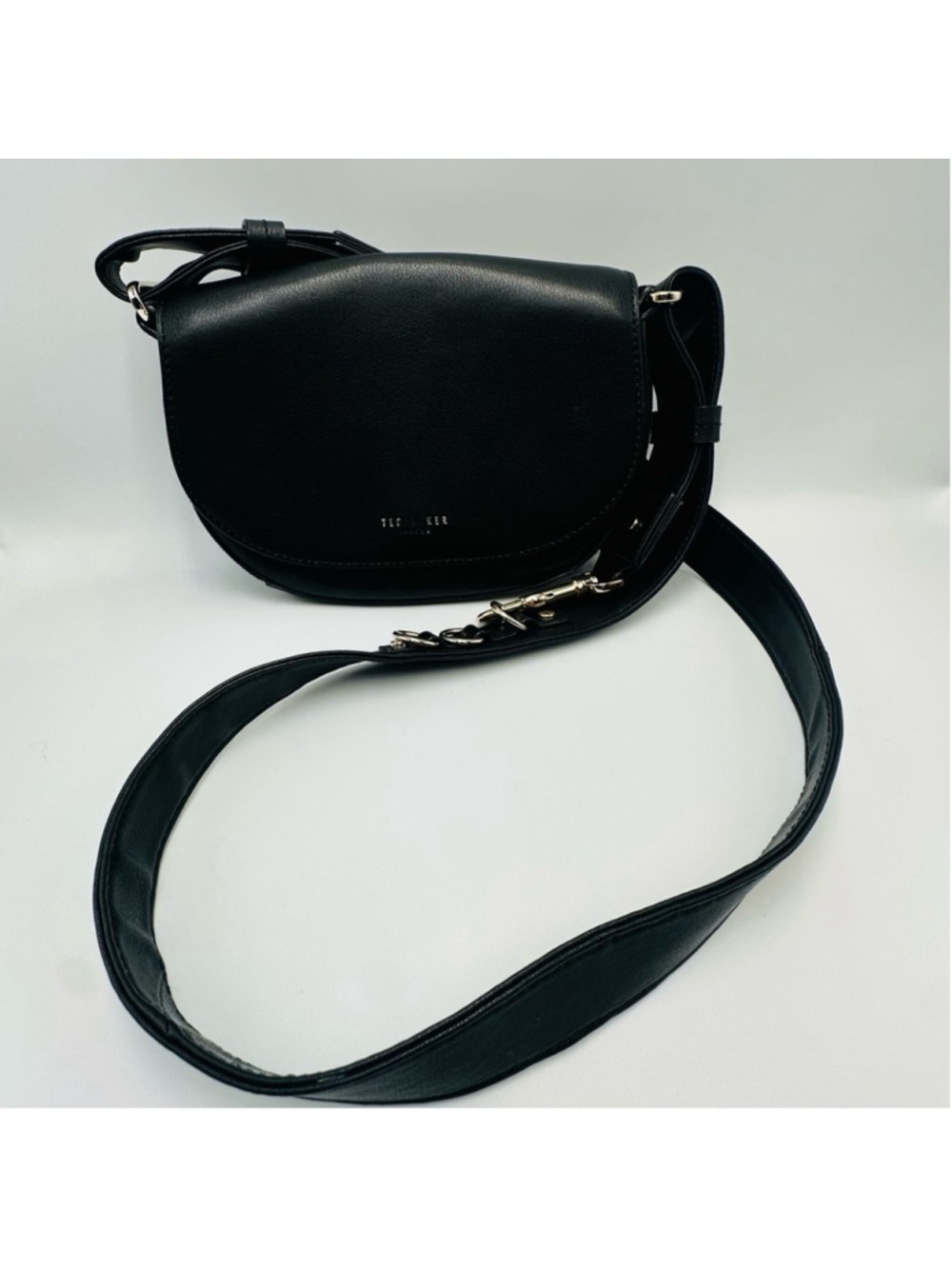 Ted Baker Women's Equenia Equestrian Mini Cross Body Bag Black Leather - Picture 13 of 16